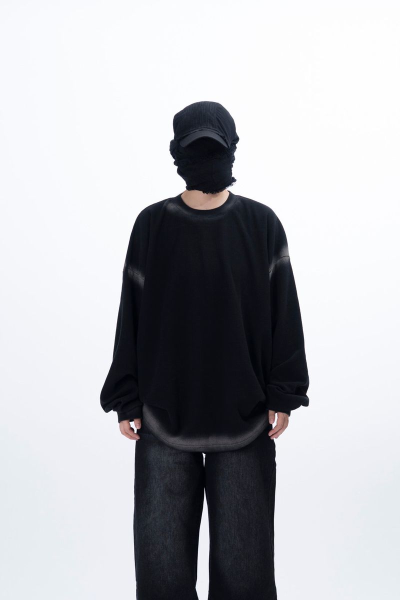 OAN（オアン）の「Pluie Spray Washing Waffle Long Sleeve T-Shirt（Tops）」