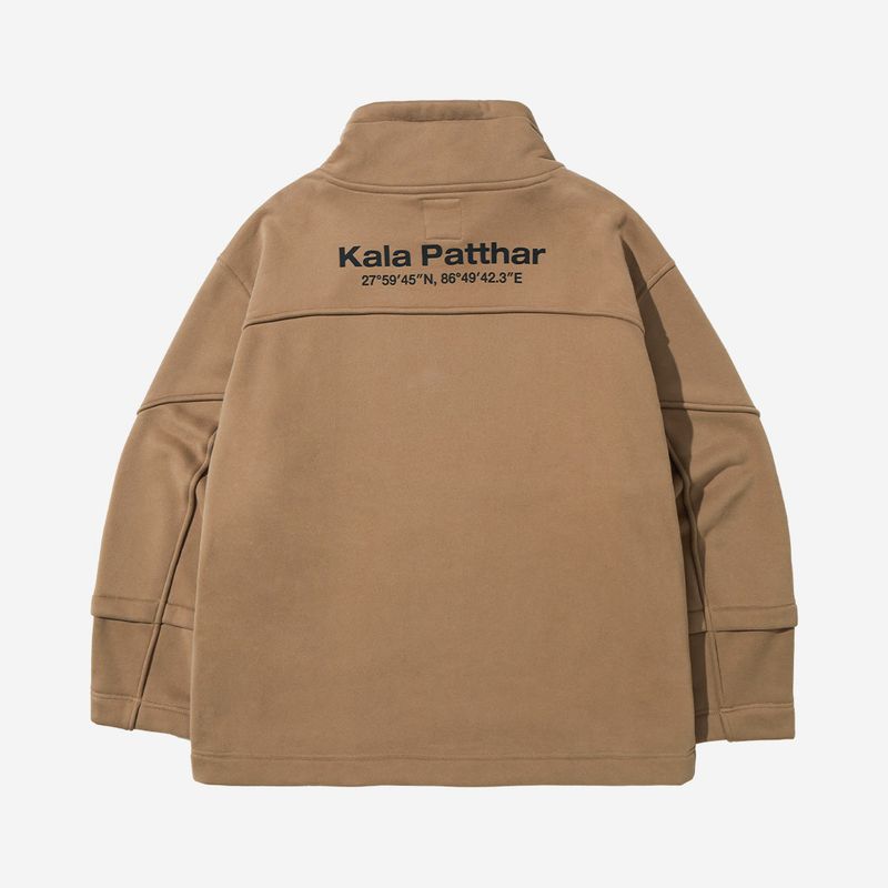 Cotton Napping Turtle String Sweat Shirt - BEIGE