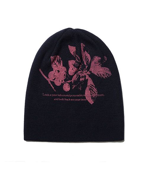 KIRSH（キルシー）の「CHERRY GRAPHIC BEANIE [NAVY]（Hats）」