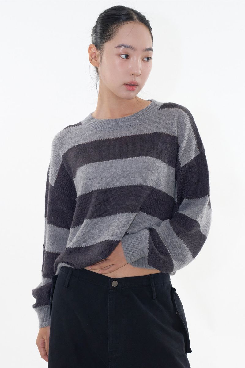 Moss stripe knit