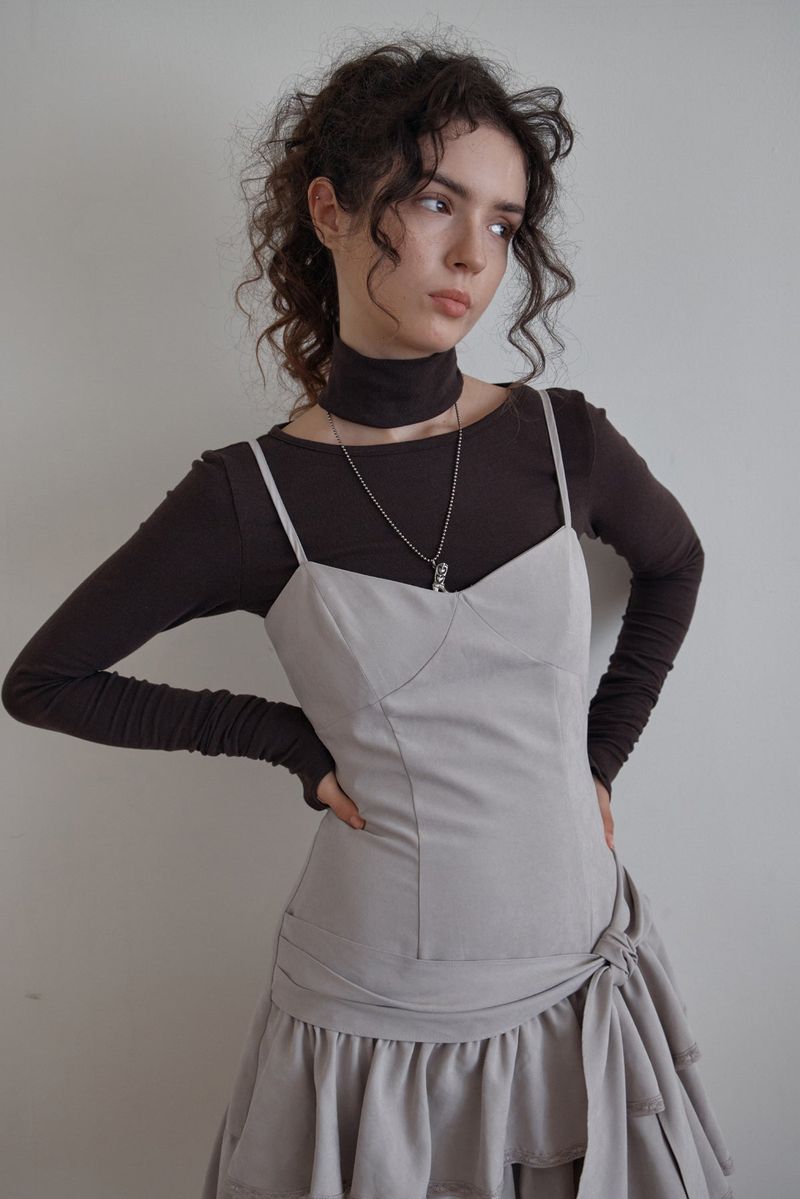 FADE SHIRRING OPS - BEIGE