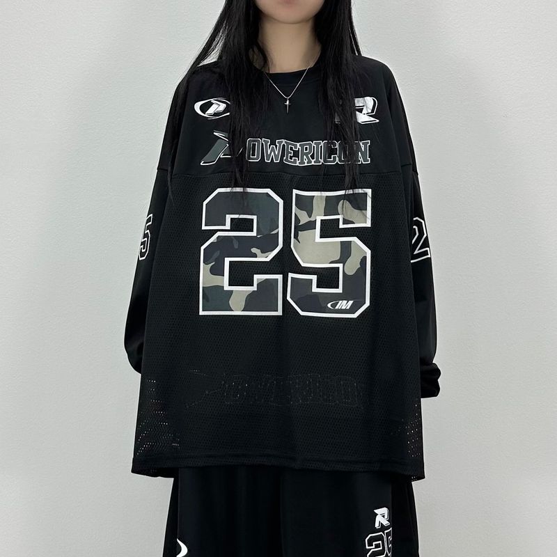 PEARCLAN(ペアクラン)の「25 camo mesh long-sleeve(Tops)」