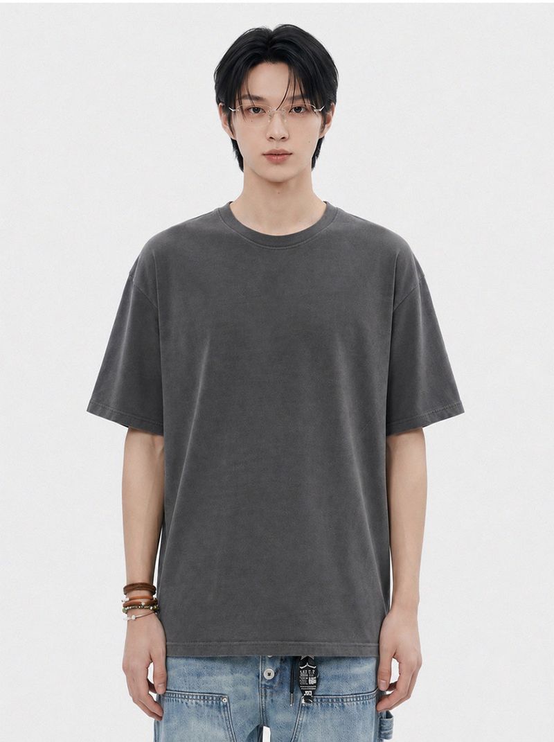 standard pigment-dyed short-sleeve t-shirt (3color)