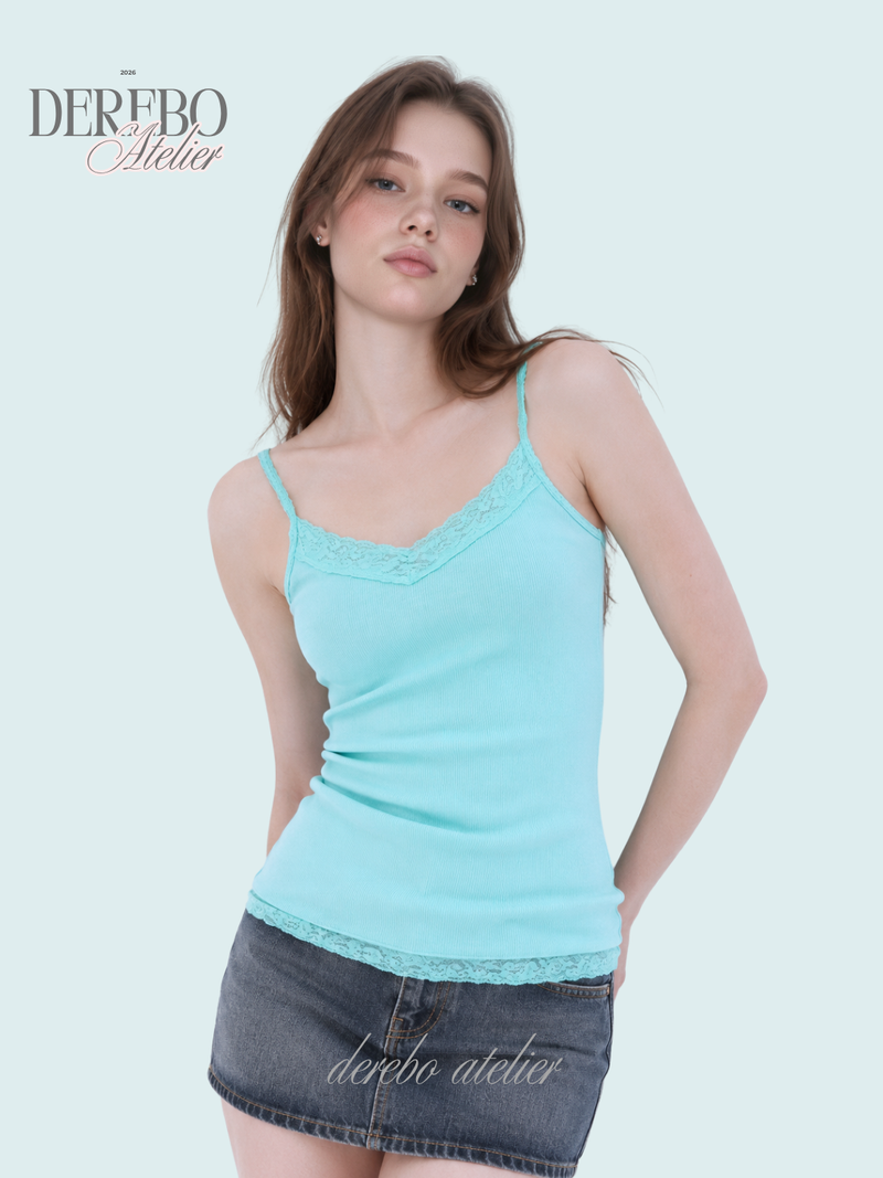 dereborujo（ドレボルゾー）の「Mint Core Lace Sleeveless Top（Tops）」
