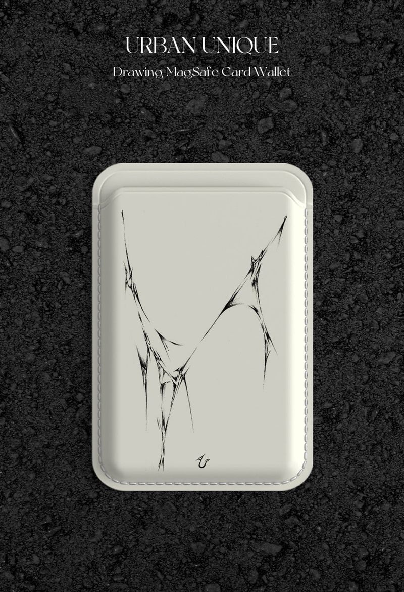 URBAN UNIQUE(アーバンユニーク)の「drawing magsafe card wallet (white)(Smartphone Accessories)」
