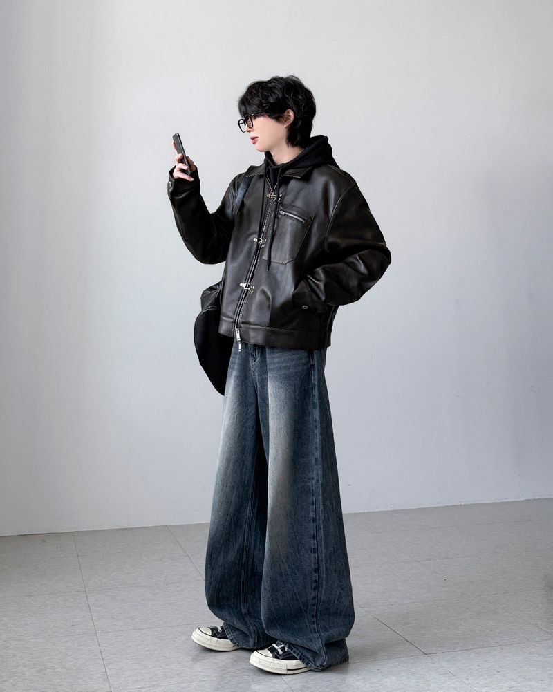 Barrier Hook Leather Jacket