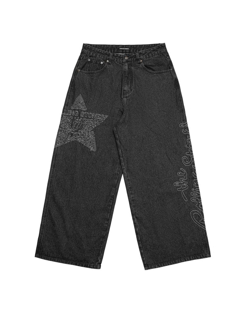 DirtyCoins（ダーティーコインズ）の「DC x The Rolling Stones Sheriff Patches Denim Pants Black（Pants）」