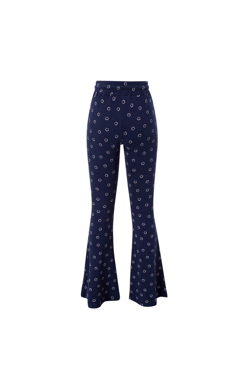 smile boot cut pants navy