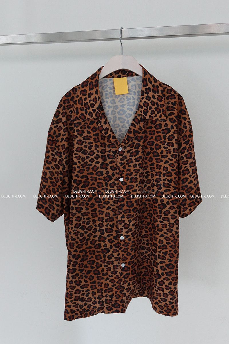 [UNISEX] Leopard Hawaiian shirt