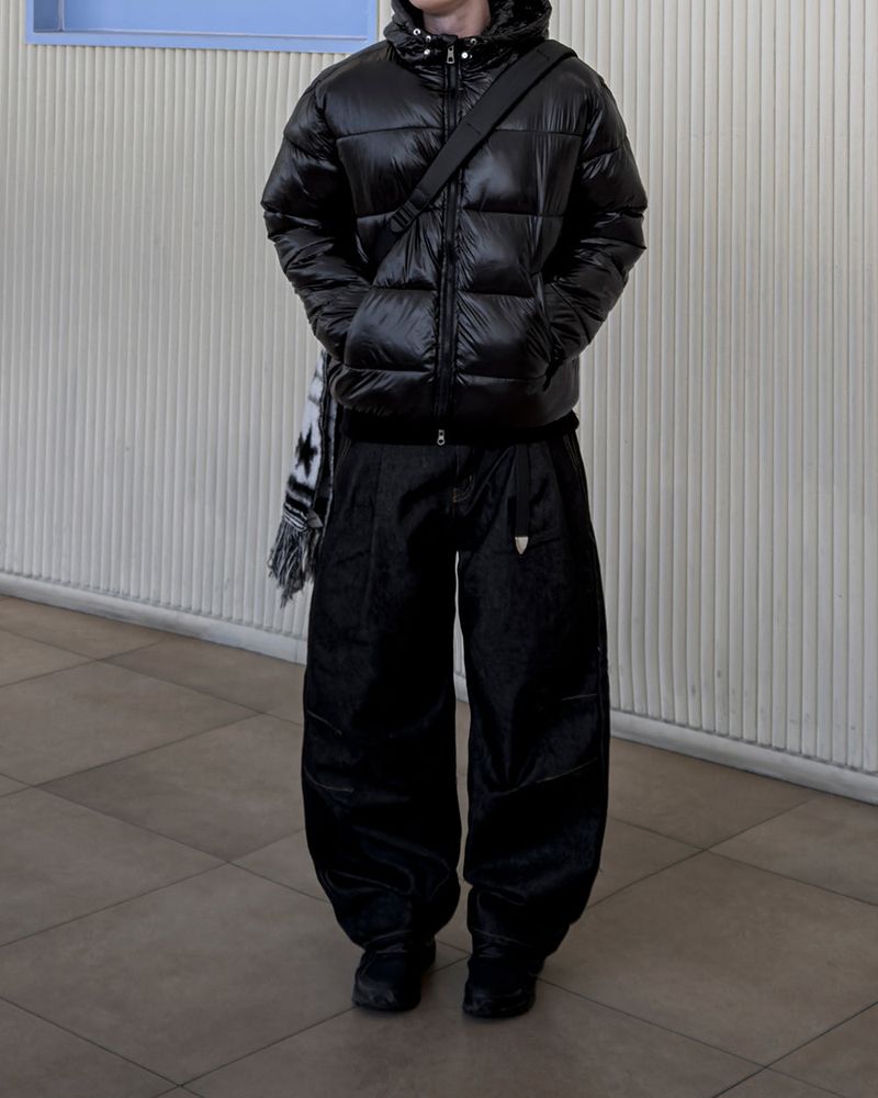 Prime nine wide denim pants