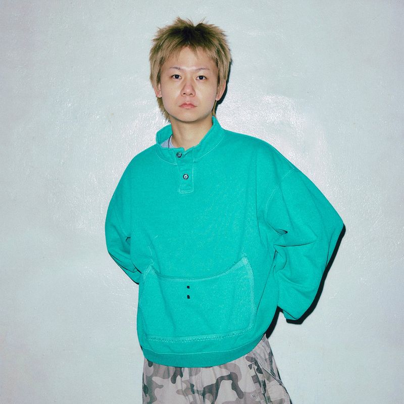 [OATSLIFE] Milk foam pullover / Plum ash