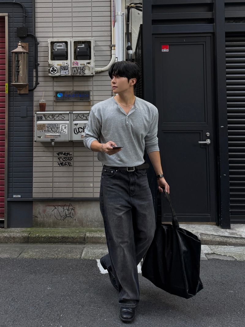Older brush denim pants