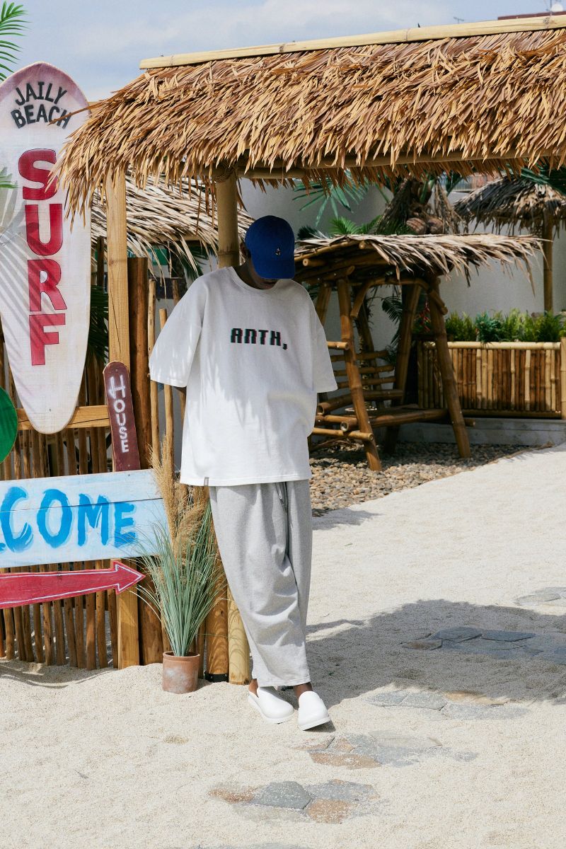 PIXEL PIN-KNIT 1/2 BOX TEE (Off-White)
