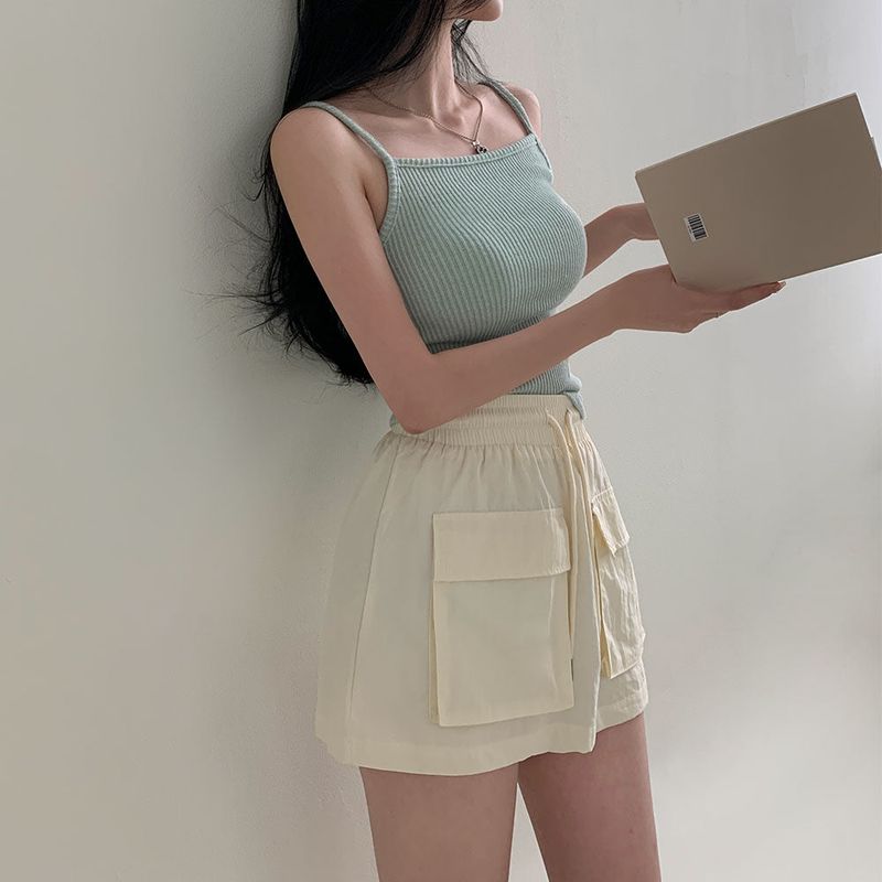 [BELLIDE MADE] CASTERA RIB KNIT CAMISOLE