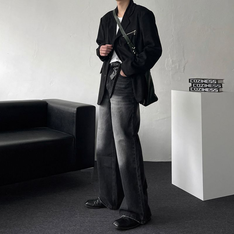90's Sharoon Suede Zipper Jacket (2 colors)