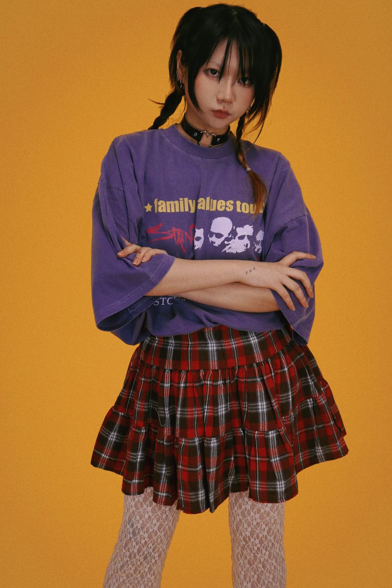 kiki check skirt (2color)
