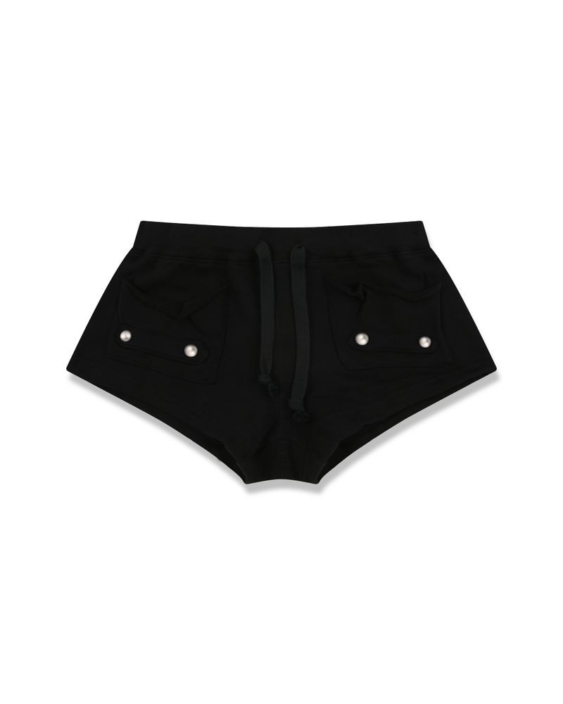 aldiyouu（アルディユー）の「ナポレオン スウェットショーツ_ブラック（パンツ）」