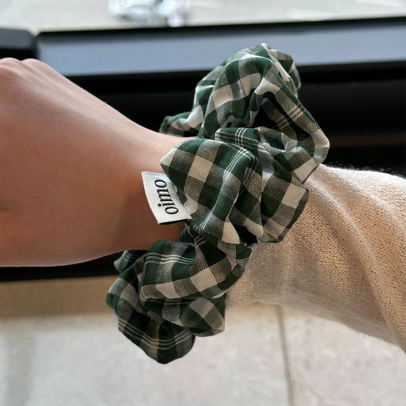 Check Scrunch-Green