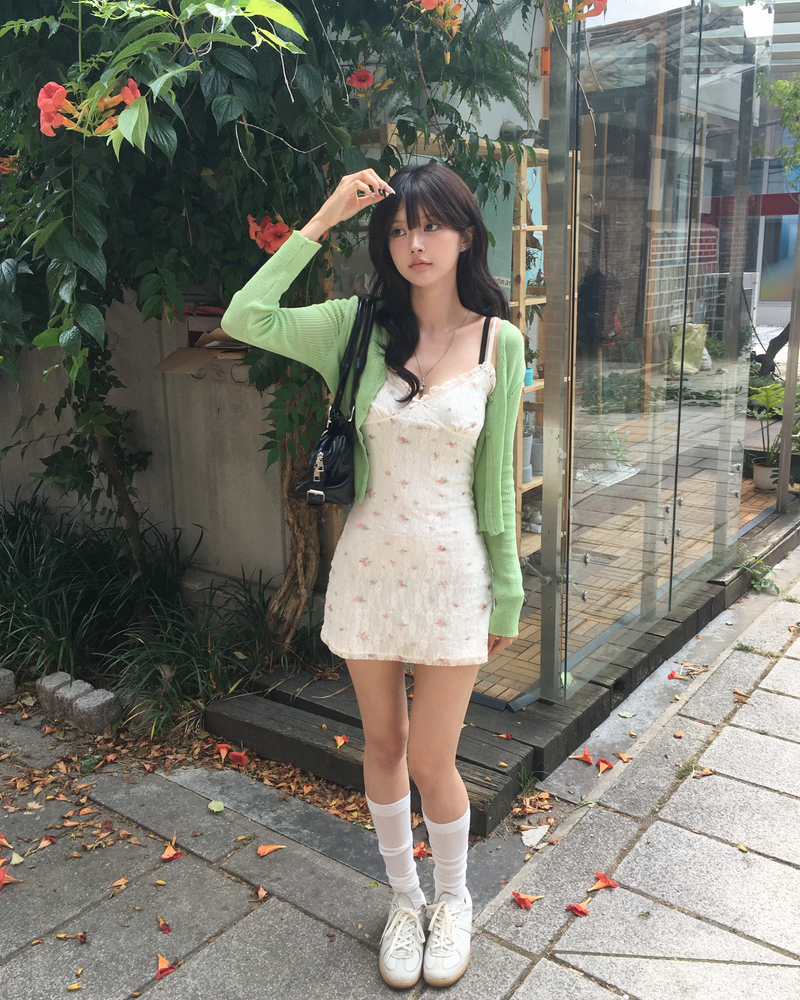 ローズレースミニワンピ