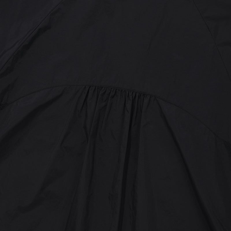 CHERRY STRING SHIRRING WINDBREAKER [BLACK]
