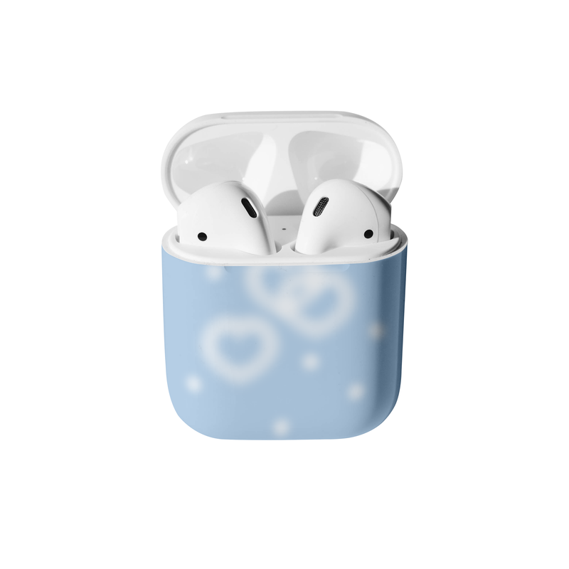 tiny weather（タイニーウェザー）の「lollipop heart Airpods case-snow（Smartphone Accessories）」