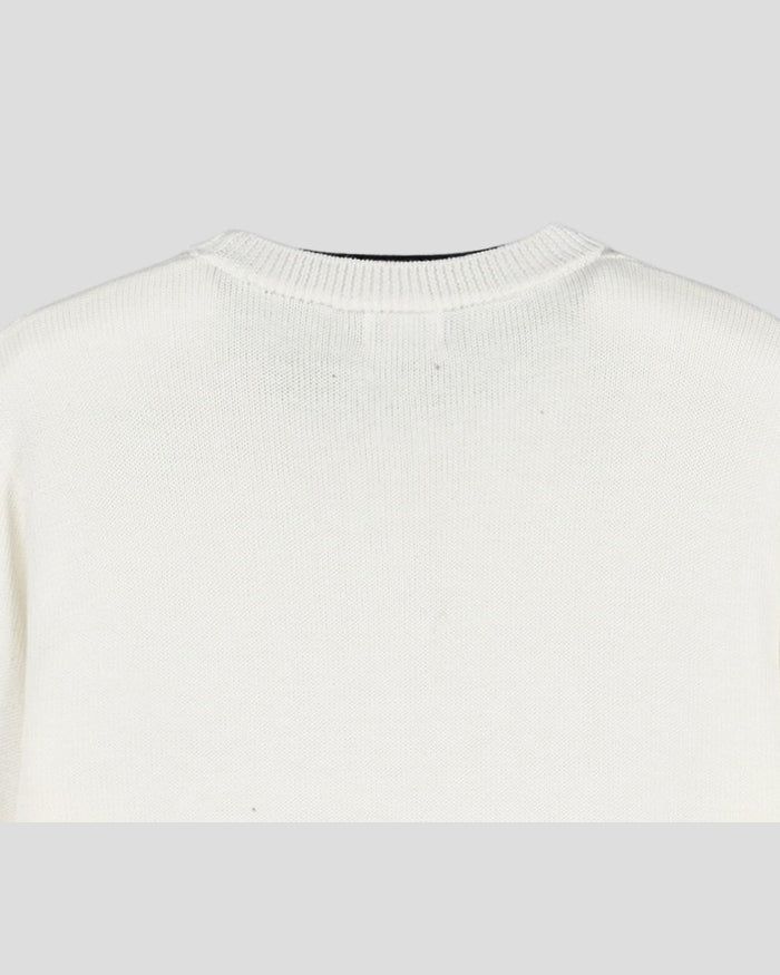 (UNISEX) Colorblock Round Knit