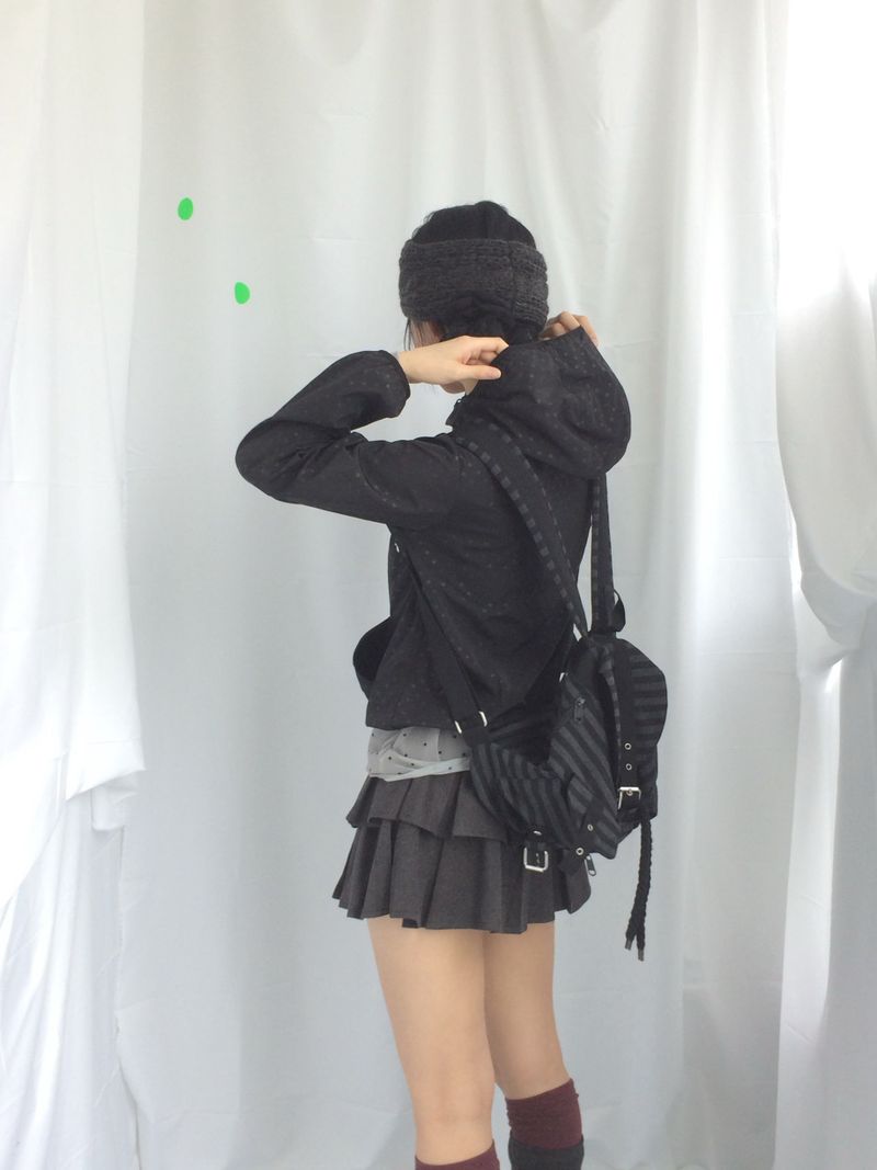 Soft terry dot windbreaker