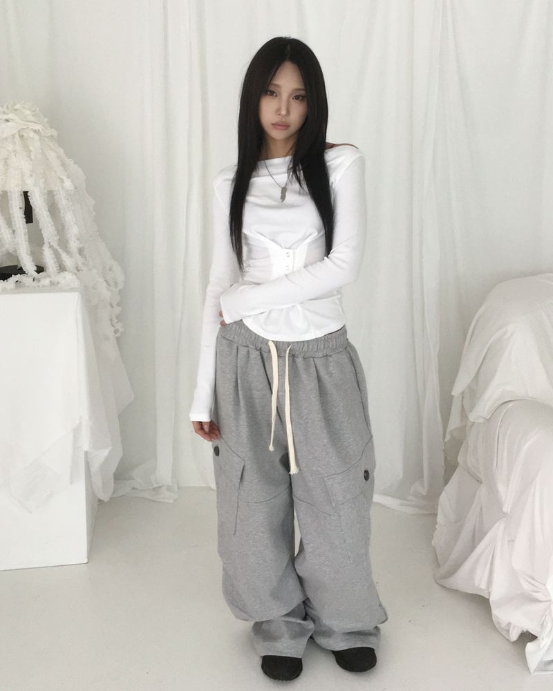 Pure rivet cargo pants
