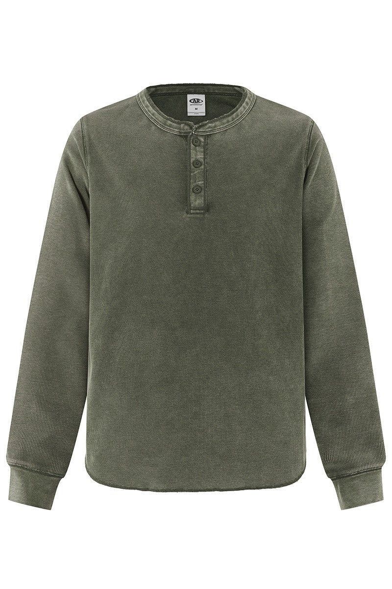 Vintage Washed Henry Waffle Tee