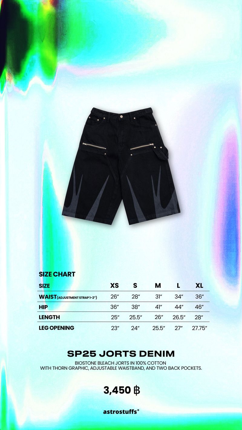 SP25 JORTS DENIM (BLACK)