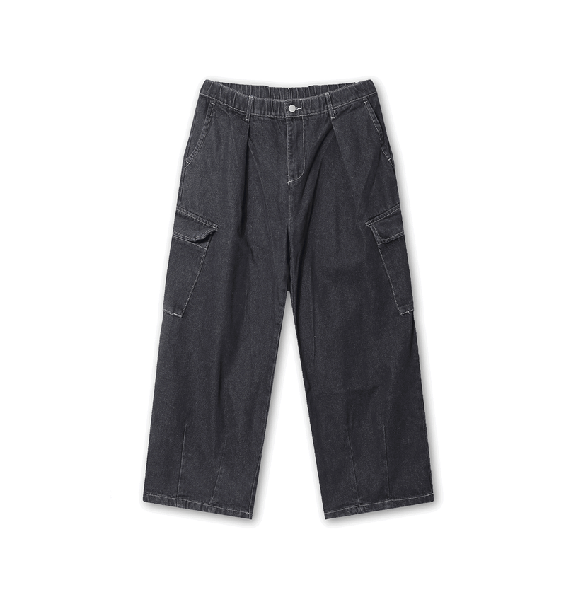 Pigment Balloon stitch Cargo Denim Pants