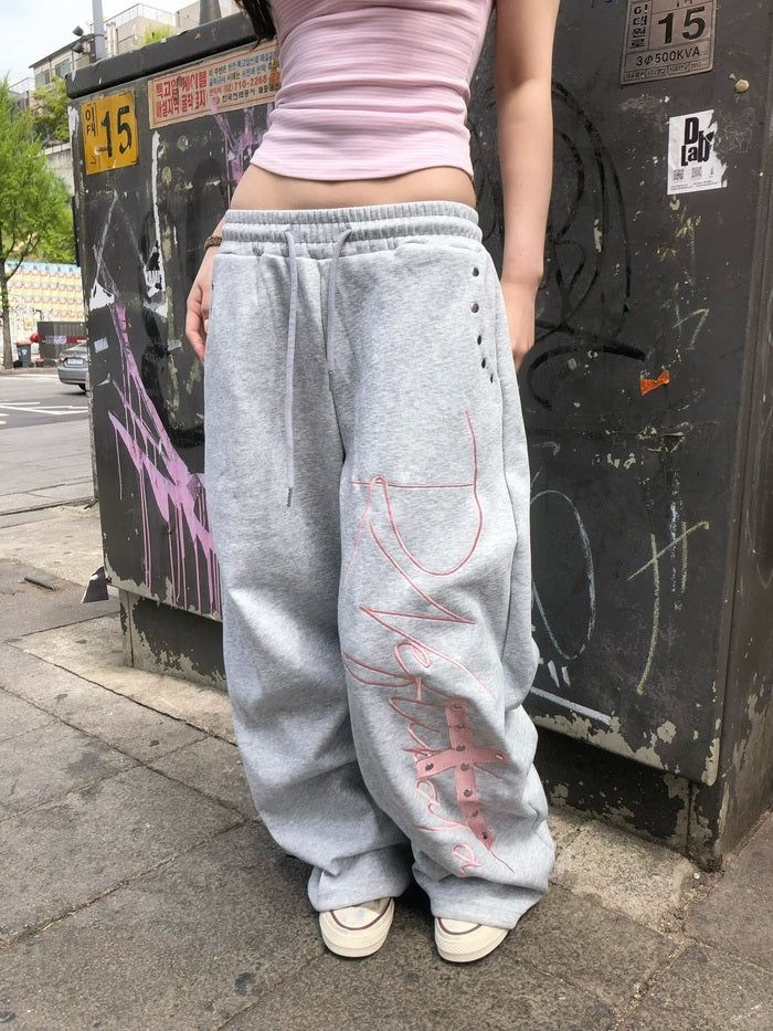 Pink Cross Sweatpants