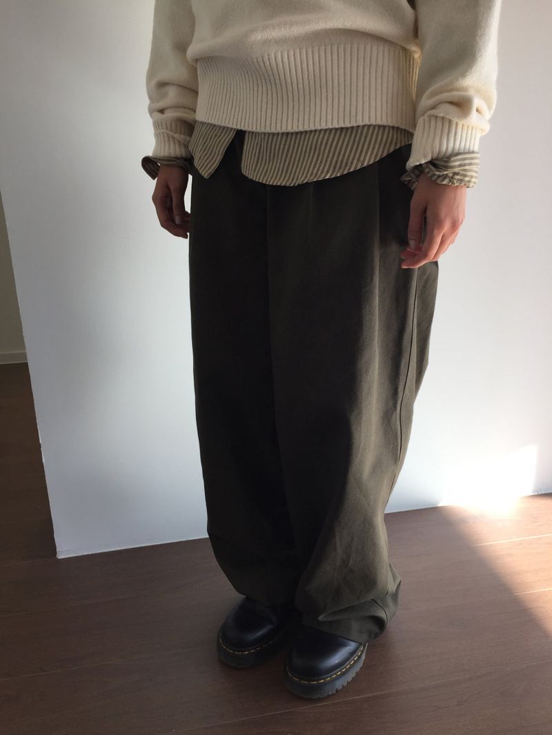 Lo-fi two-tuck slacks (3color)