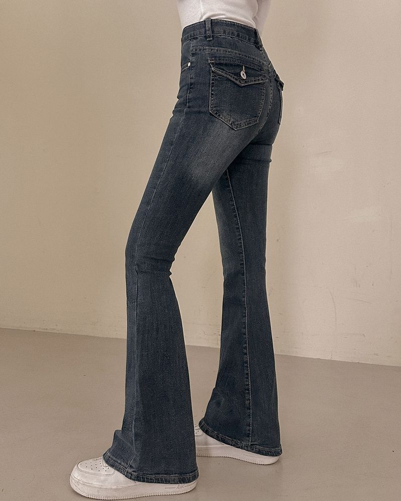 Bootcut denim pants