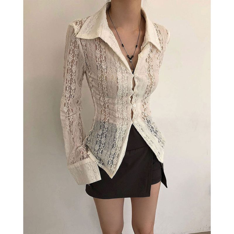 DEEP SWAY（ディープ スウェイ）の「Lace Slim Blouse（Tops）」