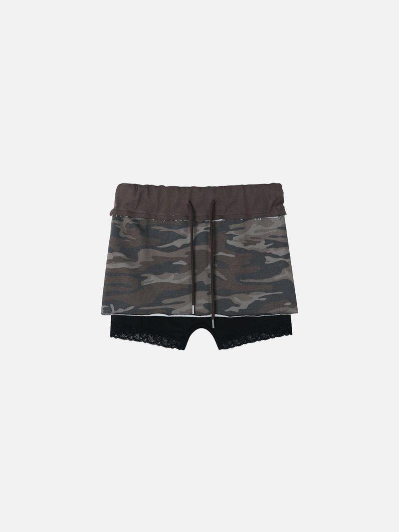 CAMO SKIRT-PANTS