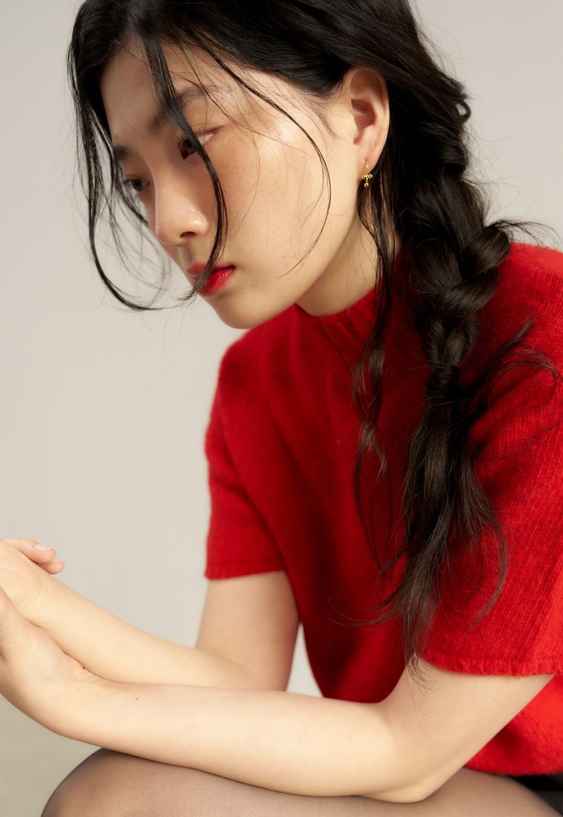 petit flower earring - gold