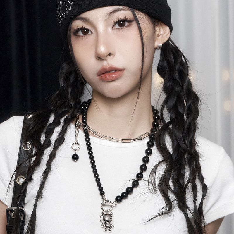 Cattus onyx multi-wrap necklace