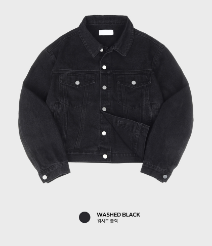 Nechis Washed Cropped Denim Jacket