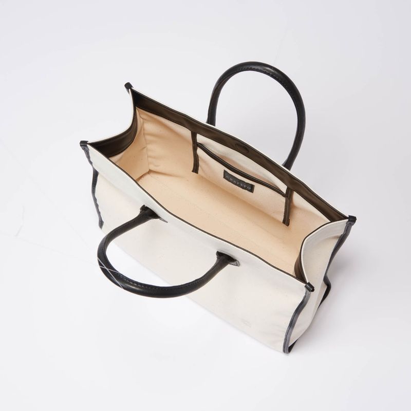 Apple Leather&OrganicCotton Tote bag