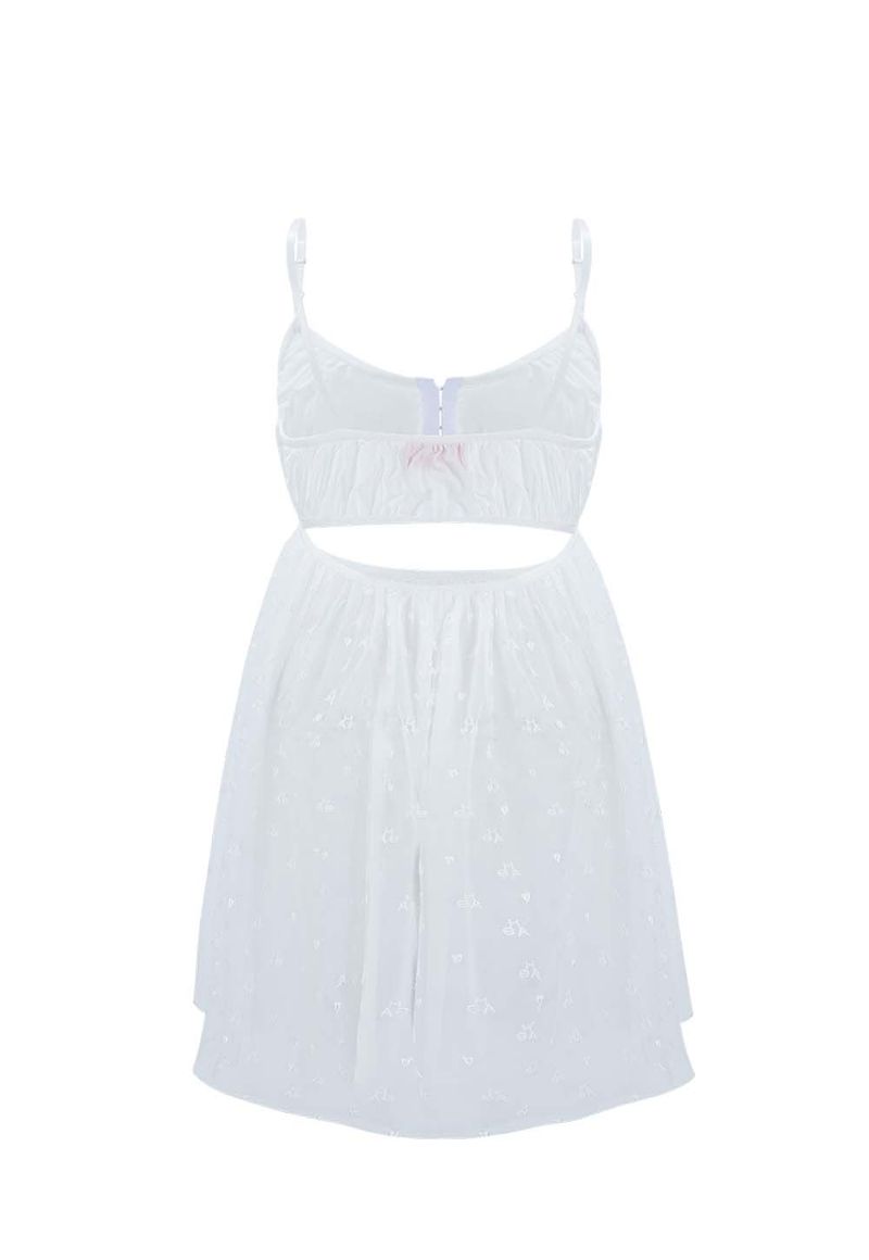 SHASHA TULLE DRESS _WHITE