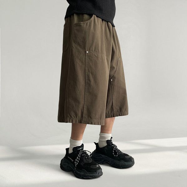 SPY Banding Double-Knee Riveted Bermuda Pants (4 colors)