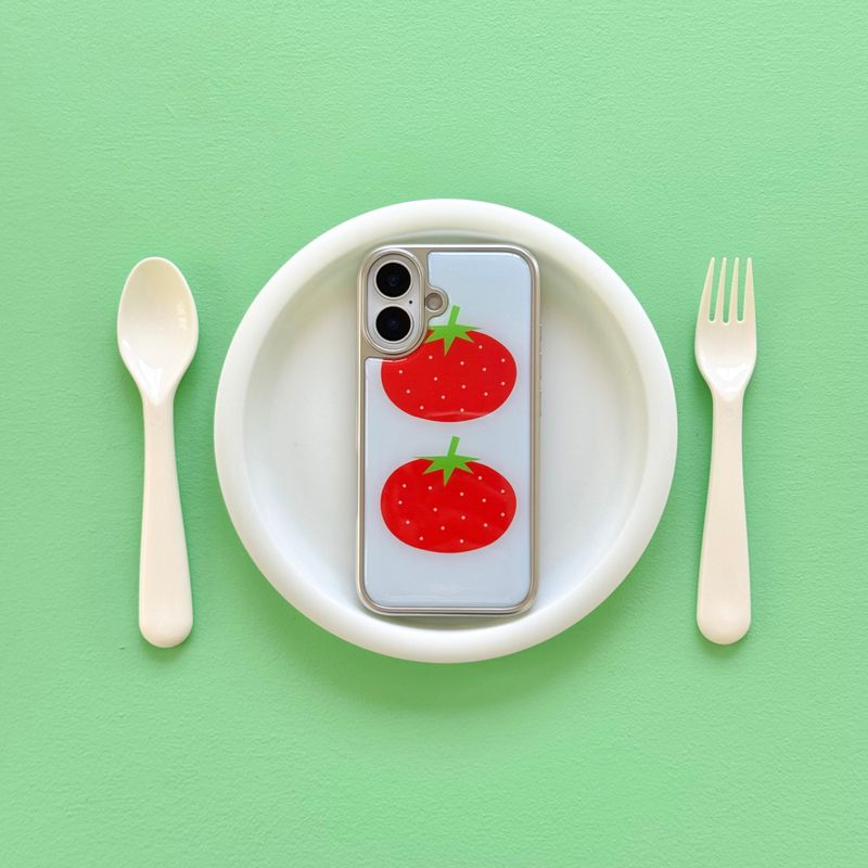 SUMMER TOMATO Silver Epoxy Case