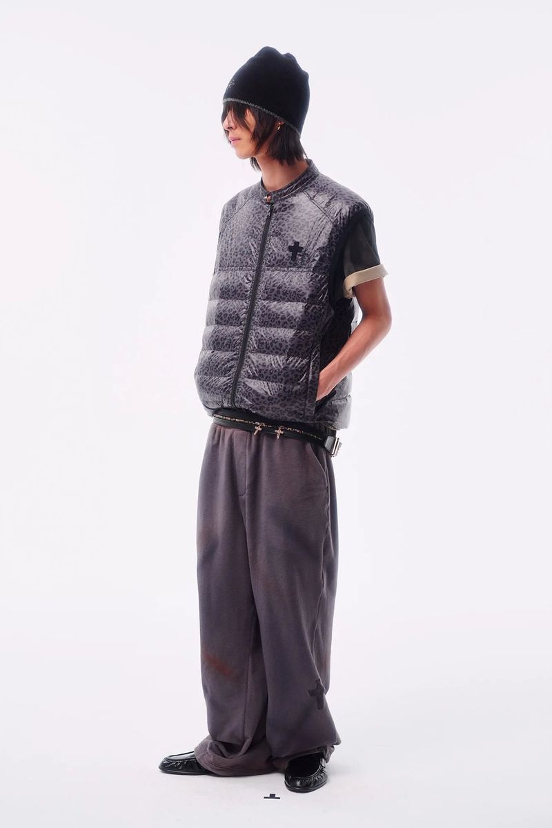 RIVET TOTEM WOOL-LIKE EDGE HEATHER BLEND BEANIE