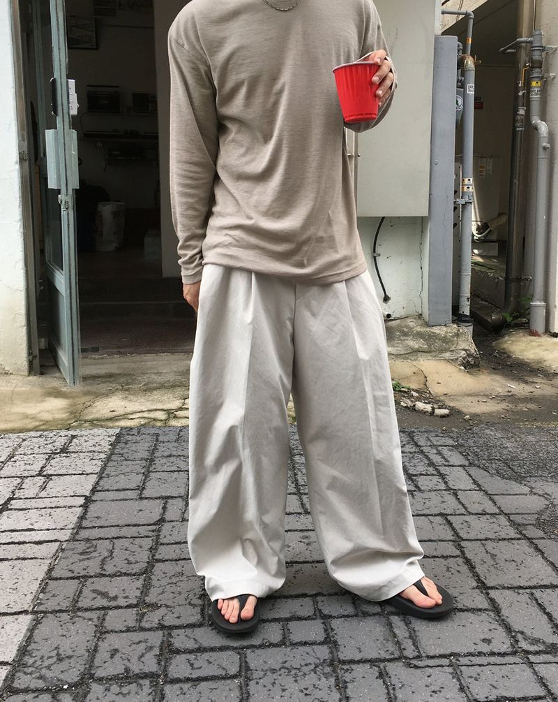No.1348 basic one tuck wide SL (3color)