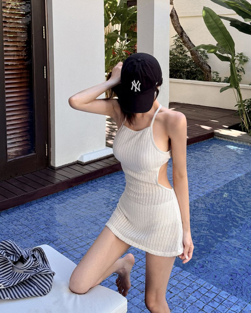 Lulin knit dress & bikini set