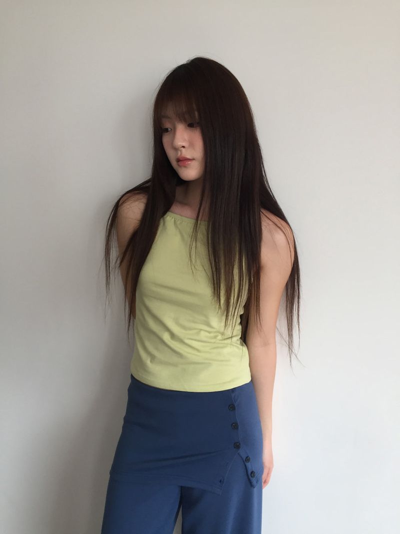 As-side button pants (2color)