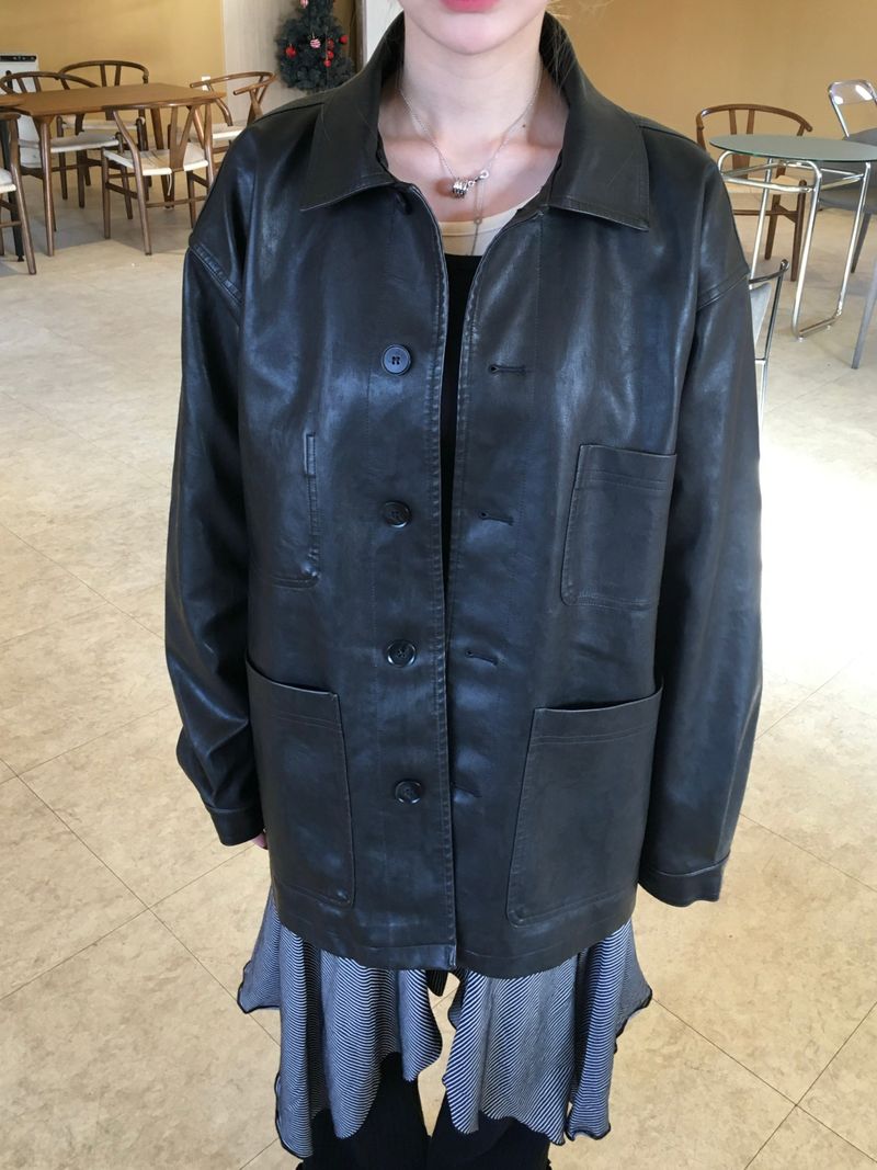 Dusty Leather Overwork Jacket (2c)