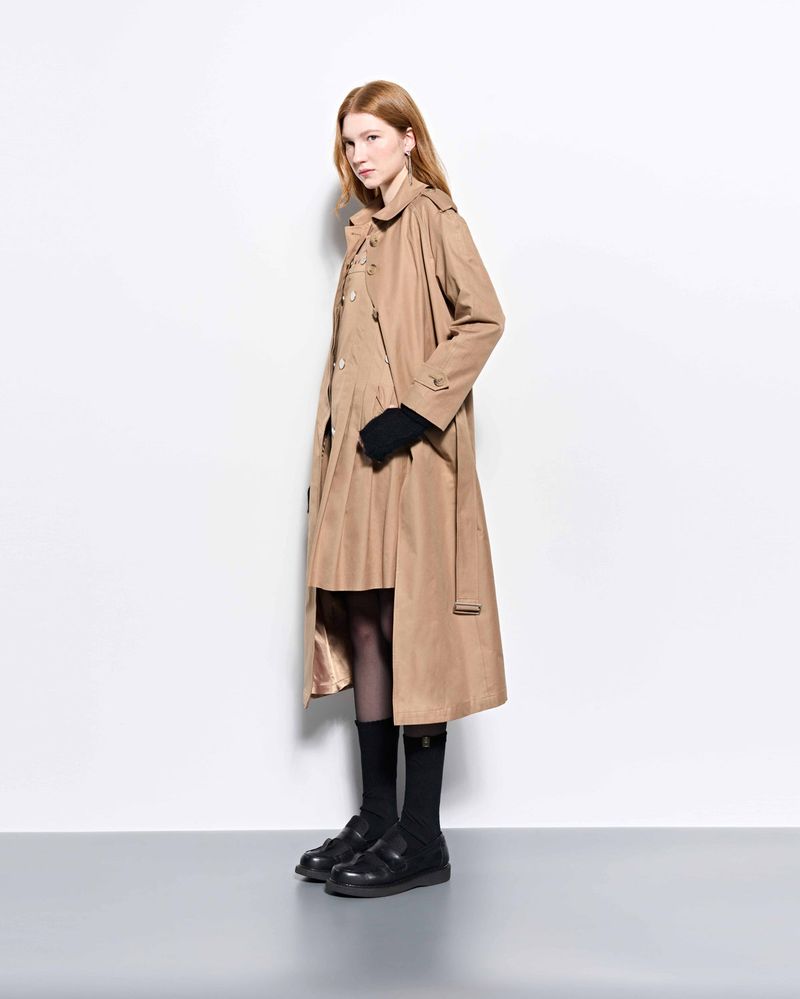 Throat Latch Trench Coat _ Beige