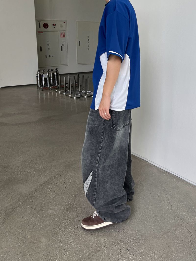 snow wide denim PT -2C